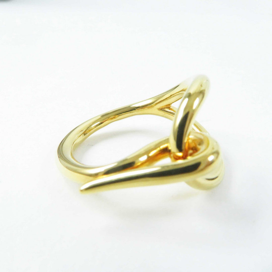 HERMES Scarf ring Gold Plated gold jumbo Women Used Authentic