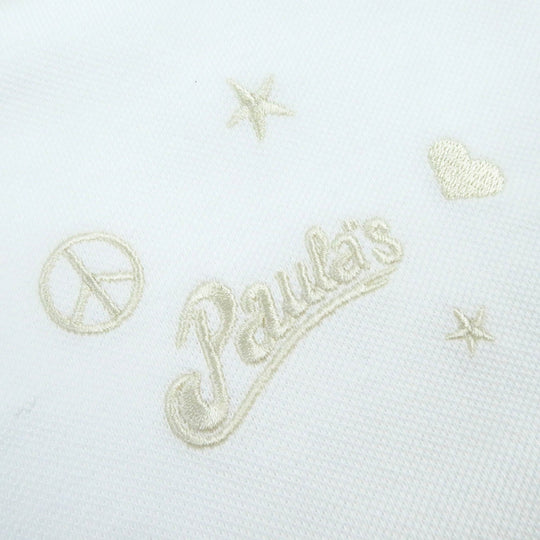 LOEWE Short sleeve polo shirt H616341X25 Main: 100% cotton white mens L Used Authentic