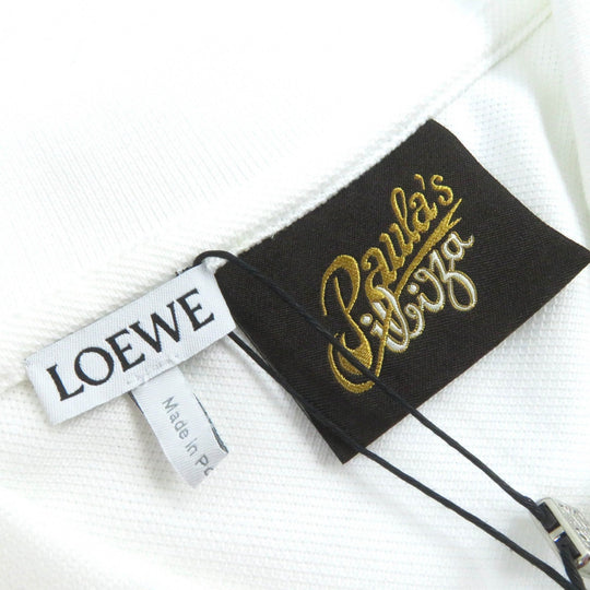 LOEWE Short sleeve polo shirt H616341X25 Main: 100% cotton white mens L Used Authentic
