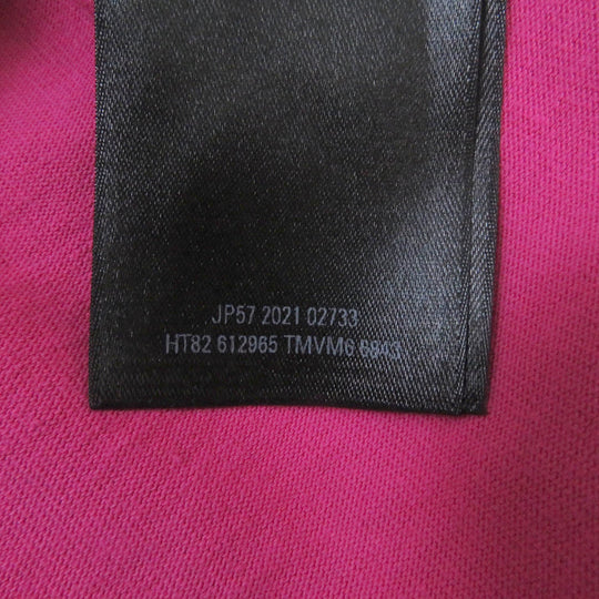 BALENCIAGA Short sleeve T-shirt 612965 Main: 56% cotton, Main: 44% nylon, Decoration: 100% nylon, Embroidery: 100% polyester shocking pink mens S Used Authentic