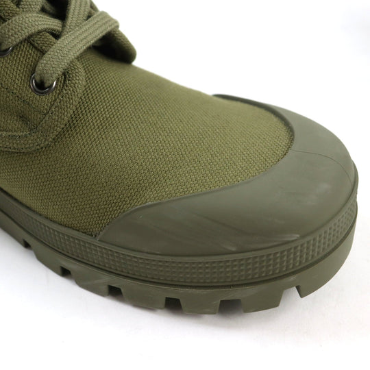 CELINE boots 344292198C.31GR Main: Canvas Army green PATAPANS LACE-UP BOOT 20 mens 40 Used Authentic