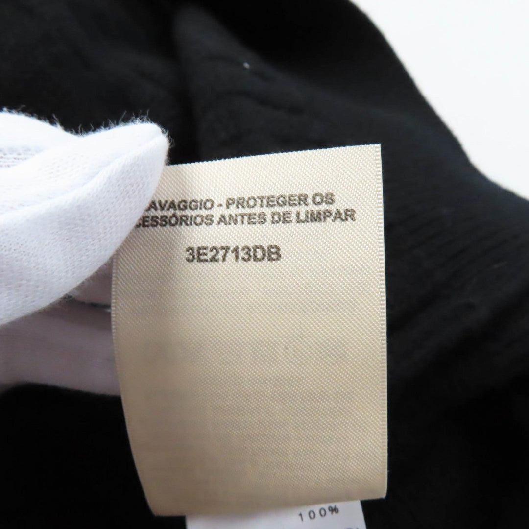 HERMES cardigan Main: 100% wool black Women 40 Used Authentic