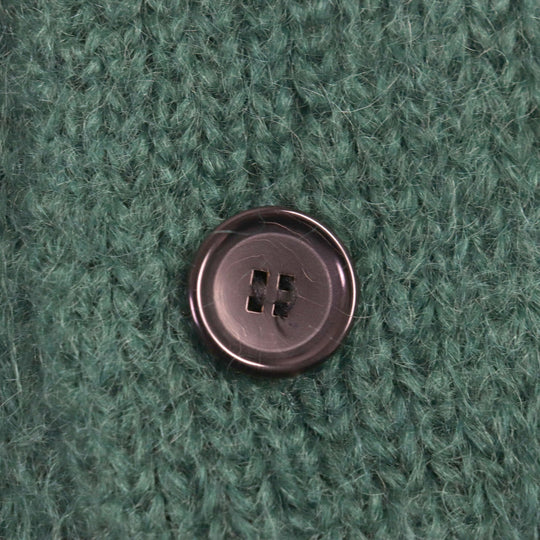 LOUIS VUITTON cardigan Main: 67% mohair, Main: 28% nylon, Main: 5% wool green graphic mens S Used Authentic