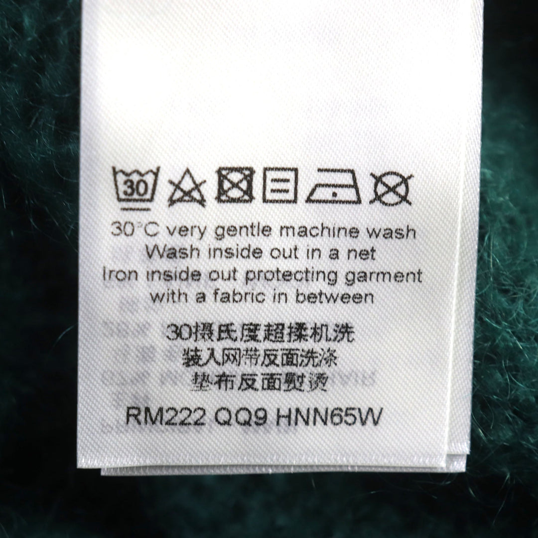 LOUIS VUITTON cardigan Main: 67% mohair, Main: 28% nylon, Main: 5% wool green graphic mens S Used Authentic