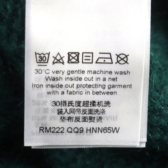 LOUIS VUITTON cardigan Main: 67% mohair, Main: 28% nylon, Main: 5% wool green graphic mens S Used Authentic