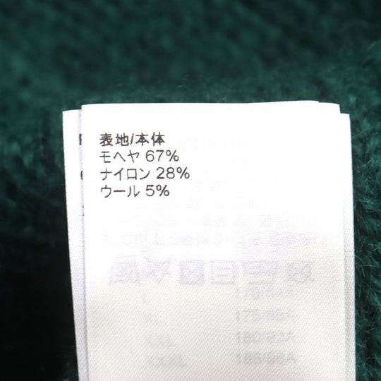 LOUIS VUITTON cardigan Main: 67% mohair, Main: 28% nylon, Main: 5% wool green graphic mens S Used Authentic