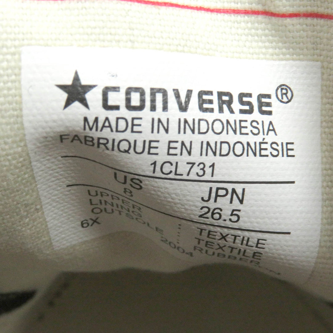 CONVERSE Low cut sneakers 1CL731 Main: Canvas black CHUCK TAYLOR ADDICT mens 8 Used Authentic