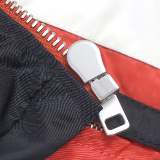 GIVENCHY Riders jacket Outer material: 100% nylon, sleeve lining: 100% cupra, body lining: 100% polyester, filling: 100% rayon Orange black white mens 52 Used Authentic