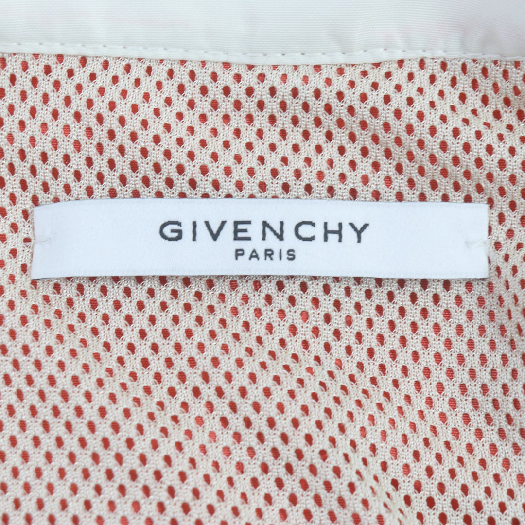 GIVENCHY Riders jacket Outer material: 100% nylon, sleeve lining: 100% cupra, body lining: 100% polyester, filling: 100% rayon Orange black white mens 52 Used Authentic