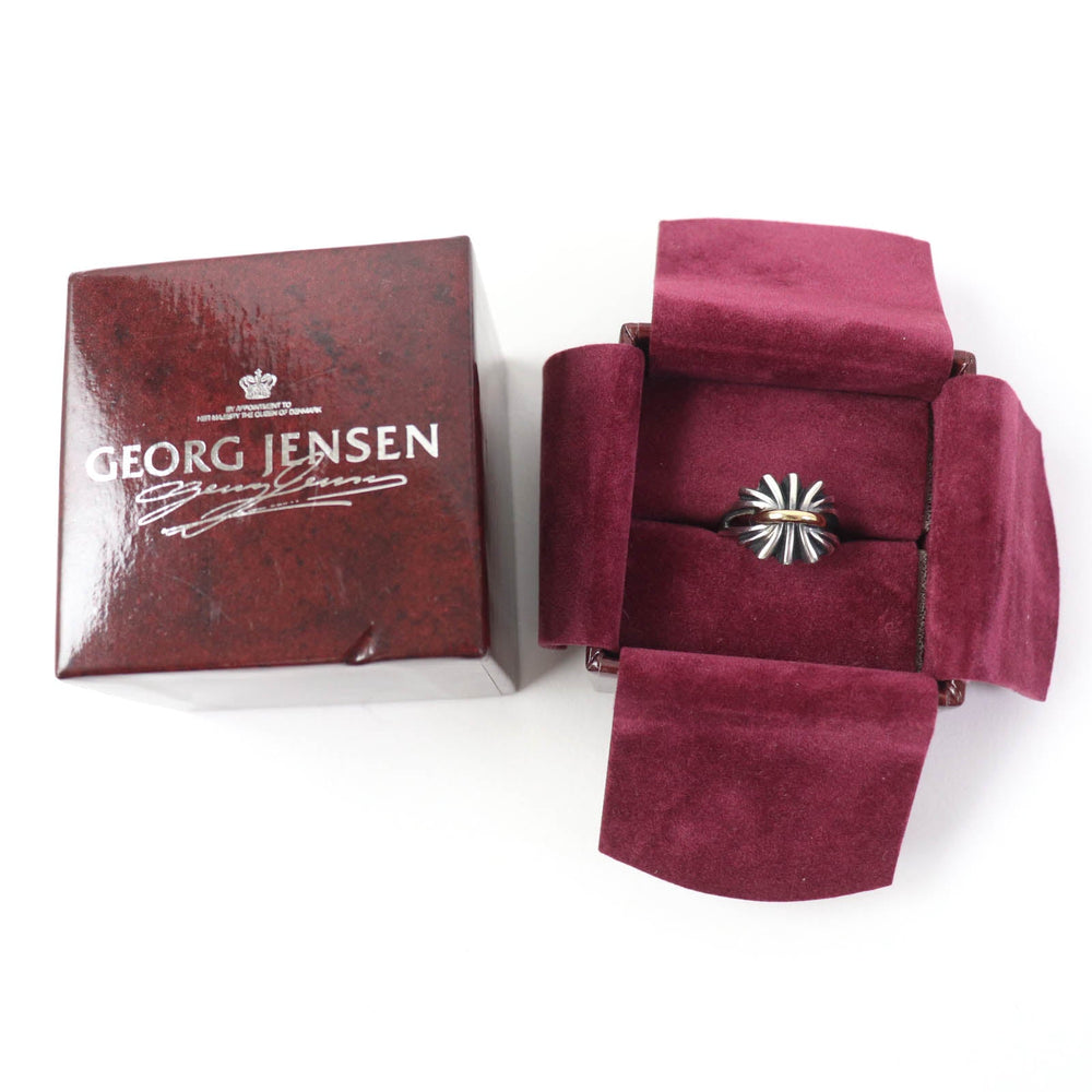 Georg Jensen Ring 394 Main�FSV925 Silver gold combination Women Used Authentic