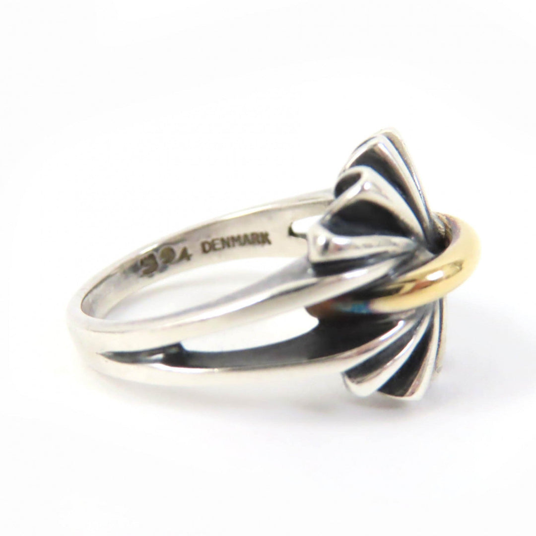 Georg Jensen Ring 394 Main�FSV925 Silver gold combination Women Used Authentic