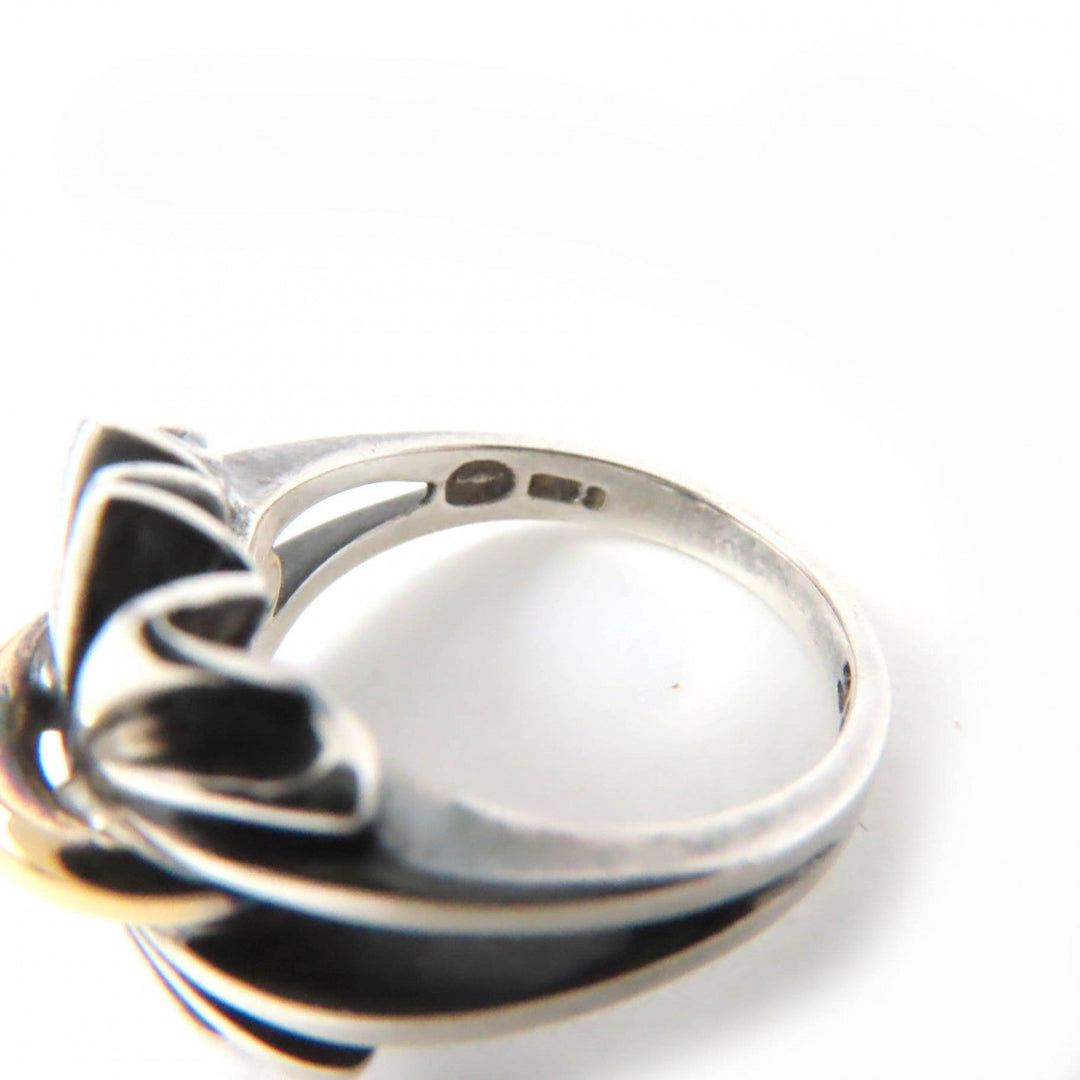 Georg Jensen Ring 394 Main�FSV925 Silver gold combination Women Used Authentic