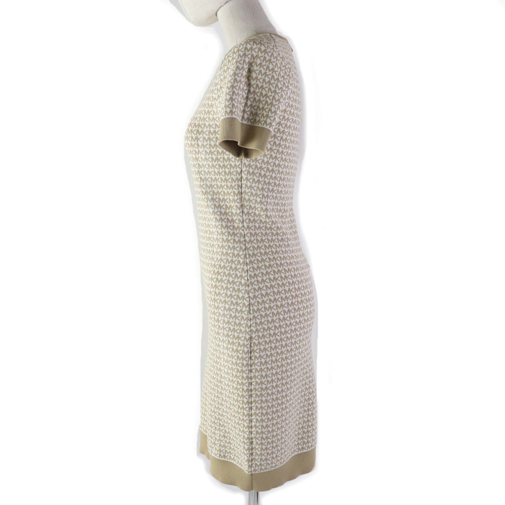 MICHAEL KORS one piece JS2811S4GH Main: 52% rayon, 46% nylon, 2% polyurethane beige Women XS Used Authentic