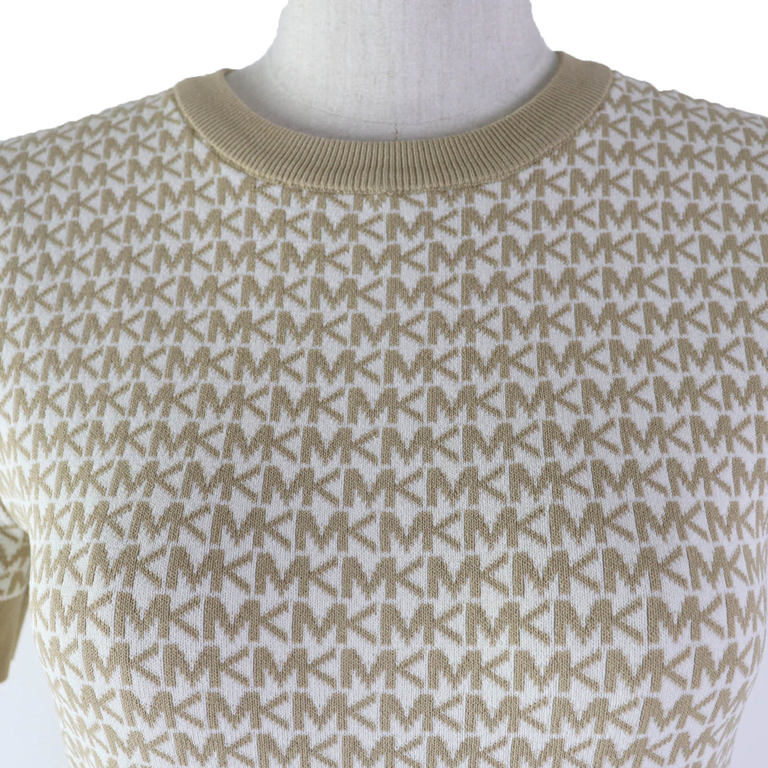 MICHAEL KORS one piece JS2811S4GH Main: 52% rayon, 46% nylon, 2% polyurethane beige Women XS Used Authentic
