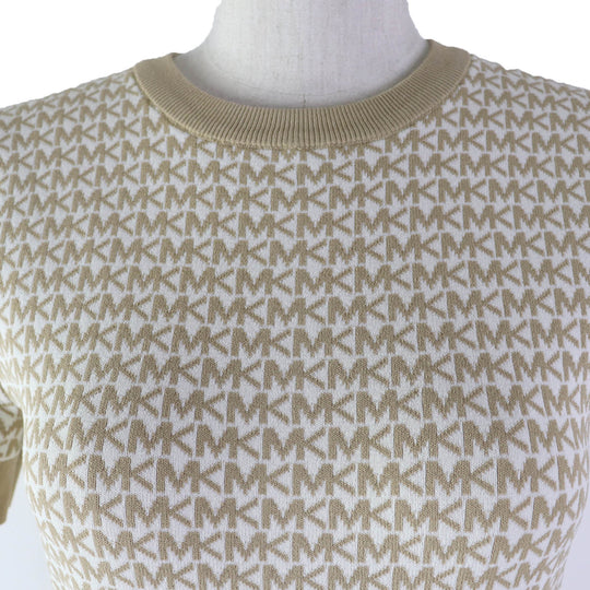 MICHAEL KORS one piece JS2811S4GH Main: 52% rayon, 46% nylon, 2% polyurethane beige Women XS Used Authentic