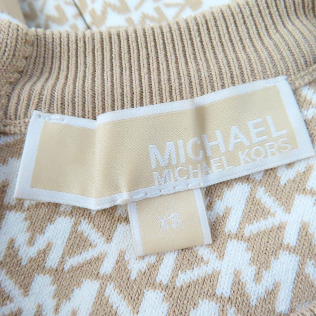 MICHAEL KORS one piece JS2811S4GH Main: 52% rayon, 46% nylon, 2% polyurethane beige Women XS Used Authentic