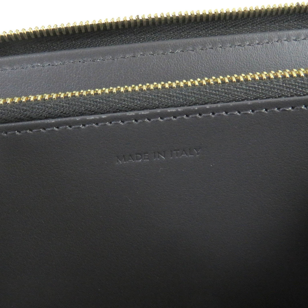 CELINE Long Wallet Purse 10B553BEL Main: Leather gray Large zipped wallet mens Used Authentic