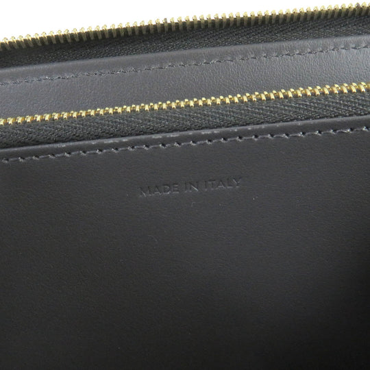 CELINE Long Wallet Purse 10B553BEL Main: Leather gray Large zipped wallet mens Used Authentic