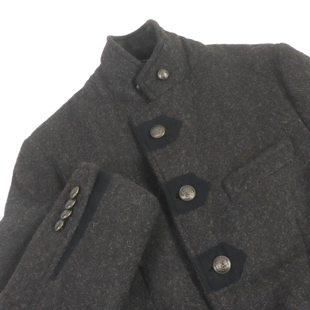 DOLCE&GABBANA Chester coat Outer: 92% alpaca, Outer: 8% nylon, Lining: 62% rayon, Lining: 35% acetate Brown type mens 44 Used Authentic