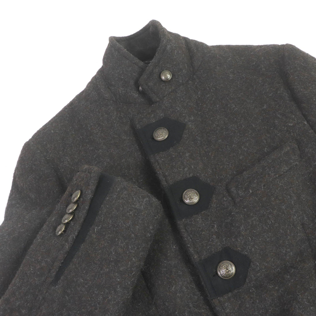 DOLCE&GABBANA Chester coat Outer: 92% alpaca, Outer: 8% nylon, Lining: 62% rayon, Lining: 35% acetate Brown type mens 44 Used Authentic