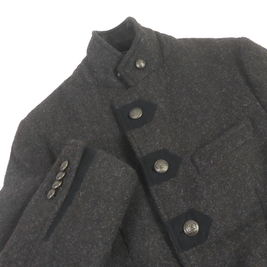 DOLCE&GABBANA Chester coat Outer: 92% alpaca, Outer: 8% nylon, Lining: 62% rayon, Lining: 35% acetate Brown type mens 44 Used Authentic