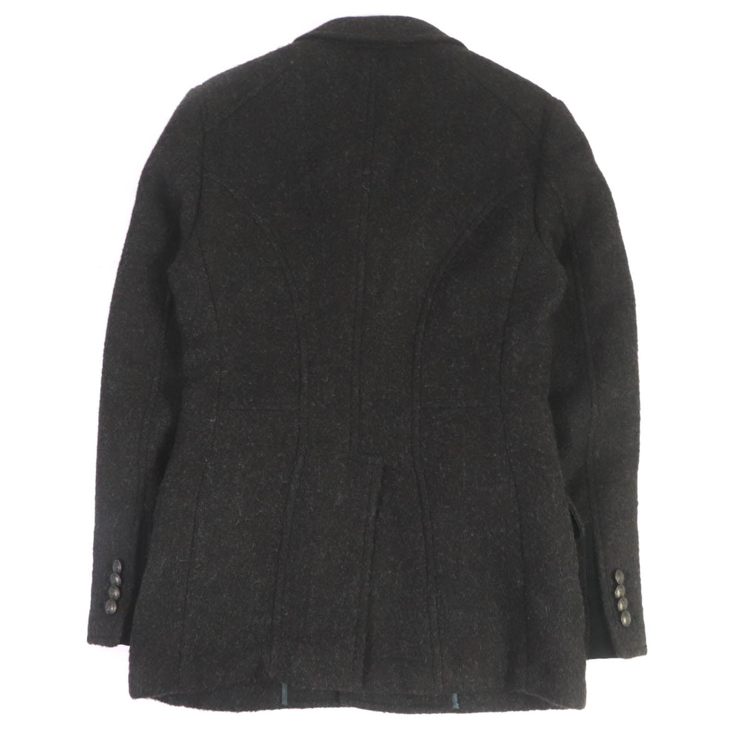 DOLCE&GABBANA Chester coat Outer: 92% alpaca, Outer: 8% nylon, Lining: 62% rayon, Lining: 35% acetate Brown type mens 44 Used Authentic