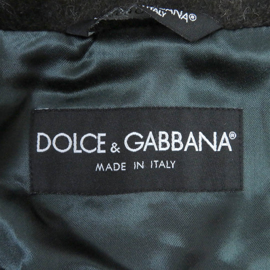 DOLCE&GABBANA Chester coat Outer: 92% alpaca, Outer: 8% nylon, Lining: 62% rayon, Lining: 35% acetate Brown type mens 44 Used Authentic