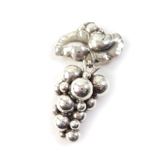 Georg Jensen Brooch 217B Main�FSV925 Silver Women Used Authentic