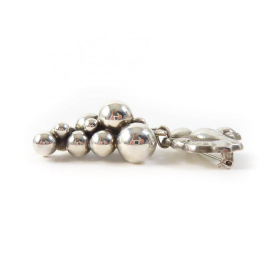 Georg Jensen Brooch 217B Main�FSV925 Silver Women Used Authentic