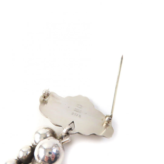 Georg Jensen Brooch 217B Main�FSV925 Silver Women Used Authentic