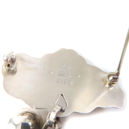 Georg Jensen Brooch 217B Main�FSV925 Silver Women Used Authentic