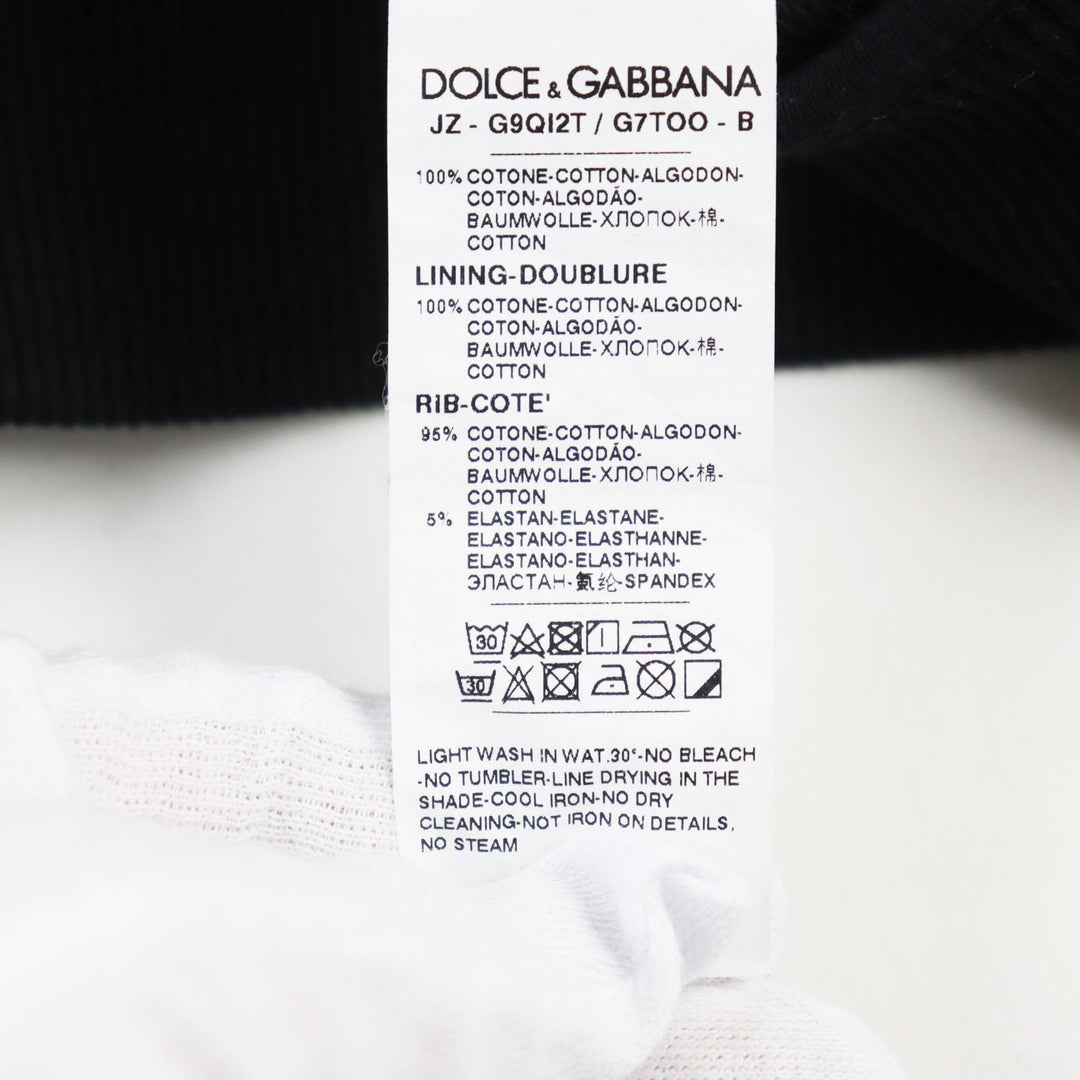 DOLCE&GABBANA sweat G9QI2T / G7TOO Outer: 100% cotton, Lining: 100% cotton, Part: 95% cotton, Part: 5% black DGMILLENNIALS mens XS Used Authentic