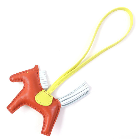 HERMES Bag charm Anyo Miro Carnelian/Lime/Blue Brum Rodeo Charm PM Women Used Authentic
