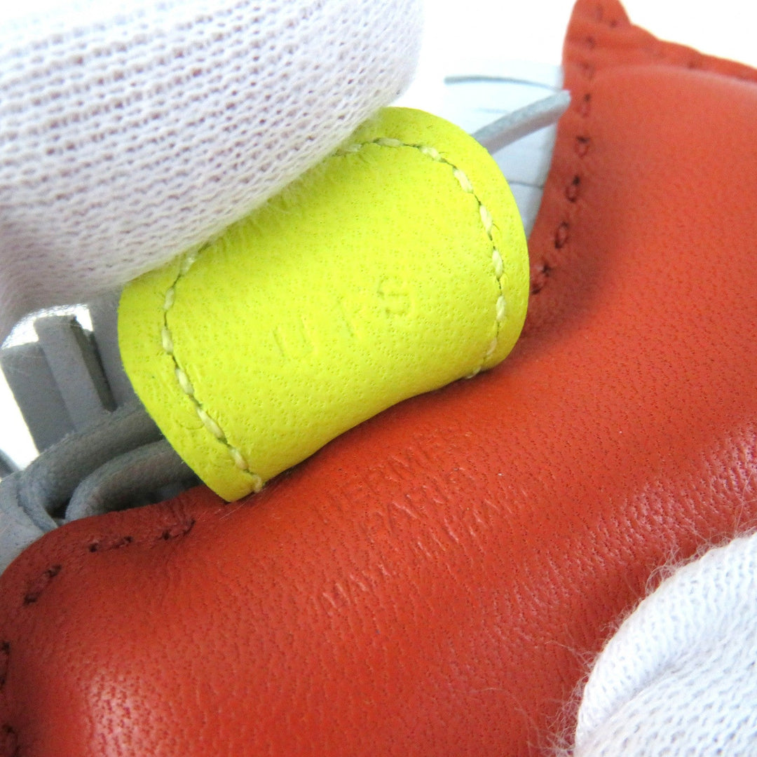 HERMES Bag charm Anyo Miro Carnelian/Lime/Blue Brum Rodeo Charm PM Women Used Authentic