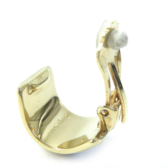 HERMES Earring Gold Plated blue Pearl motif Nanappoyaki Emile Women Used Authentic
