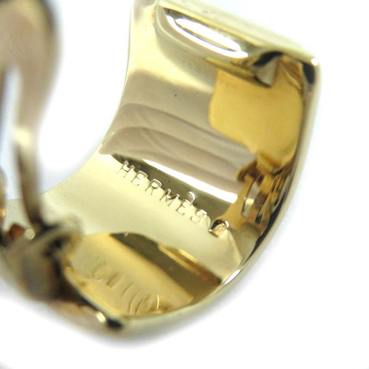 HERMES Earring Gold Plated blue Pearl motif Nanappoyaki Emile Women Used Authentic