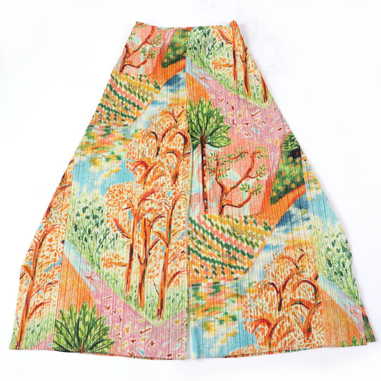 PLEATS PLEASE Wide pants PP31JF705 Main: 100% polyester multicolor PROMENADE Women 4 Used Authentic