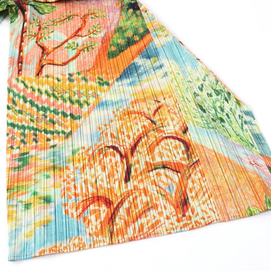 PLEATS PLEASE Wide pants PP31JF705 Main: 100% polyester multicolor PROMENADE Women 4 Used Authentic