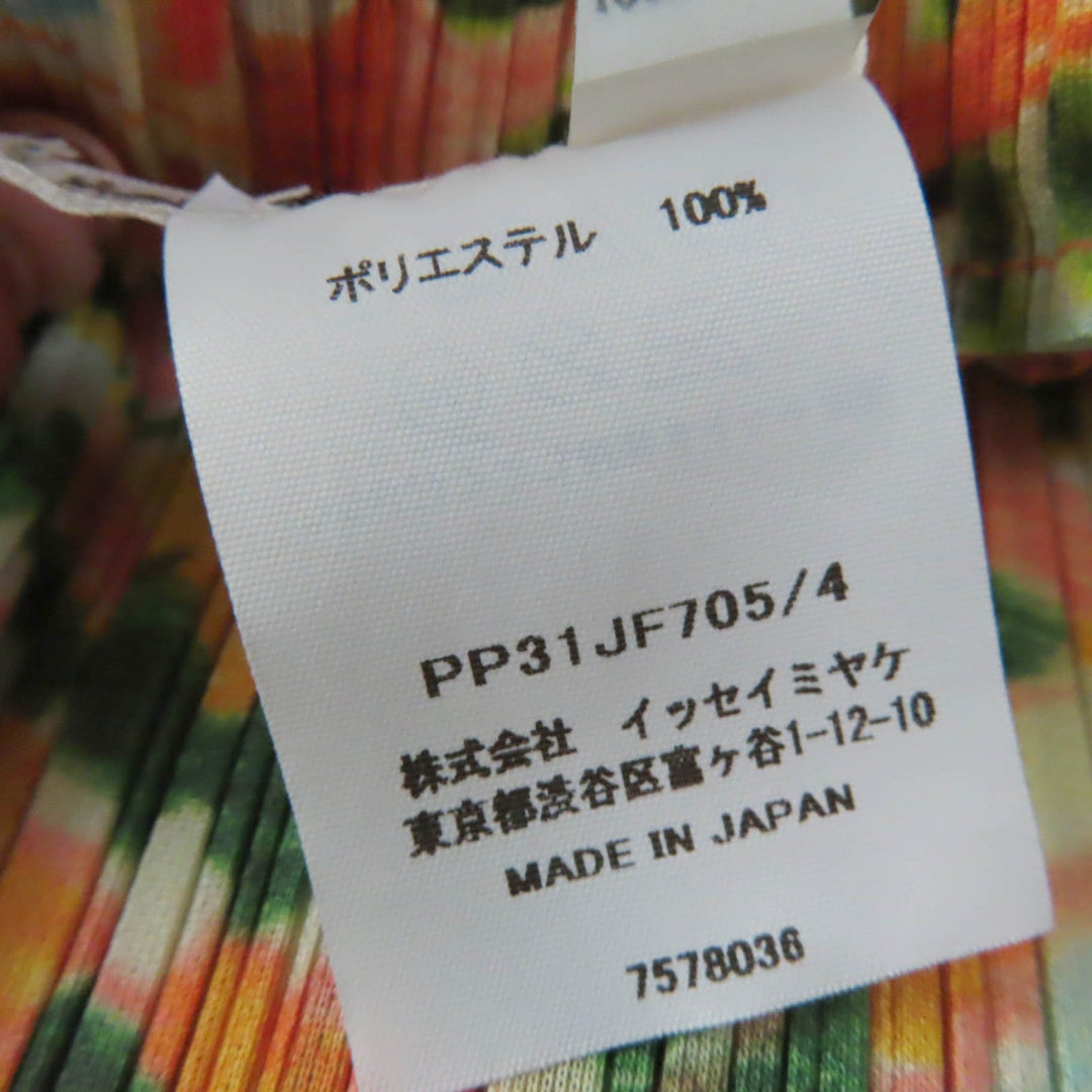PLEATS PLEASE Wide pants PP31JF705 Main: 100% polyester multicolor PROMENADE Women 4 Used Authentic