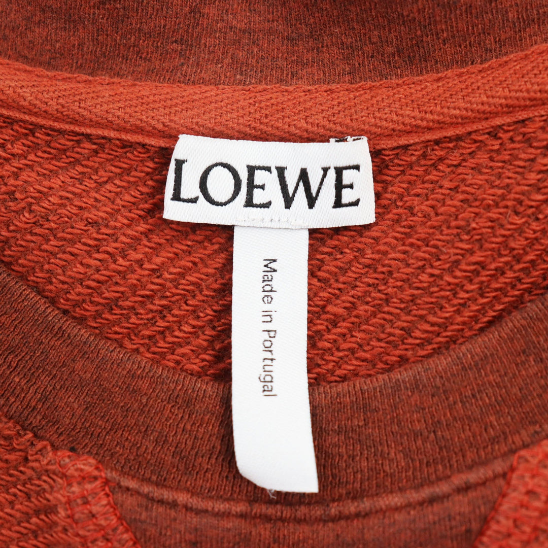 LOEWE sweat H2179520CR Main: 100% cotton Orange mens S Used Authentic