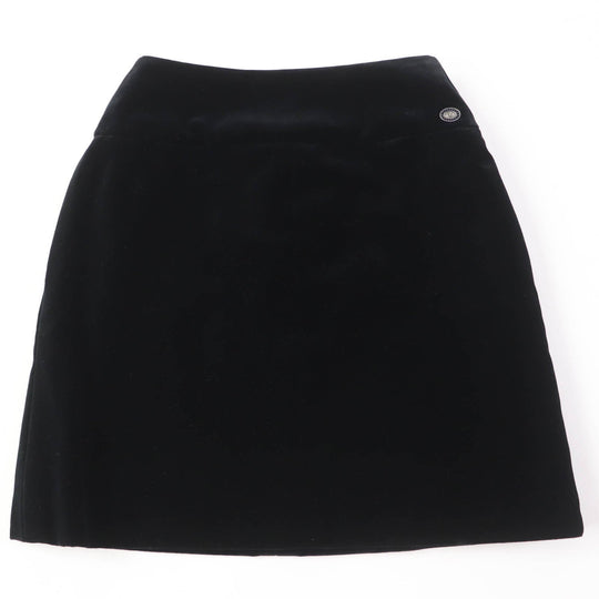 CHANEL Mini skirt P51908 Main: 100% cotton, Lining: 100% silk black Women 34 Used Authentic