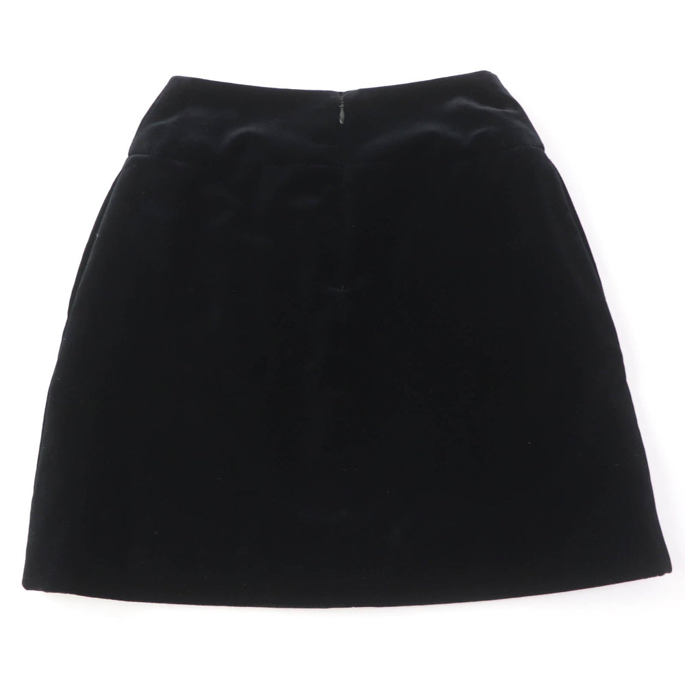 CHANEL Mini skirt P51908 Main: 100% cotton, Lining: 100% silk black Women 34 Used Authentic