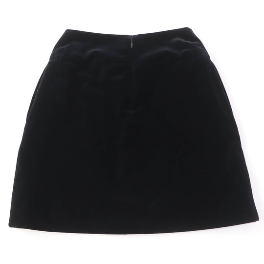 CHANEL Mini skirt P51908 Main: 100% cotton, Lining: 100% silk black Women 34 Used Authentic