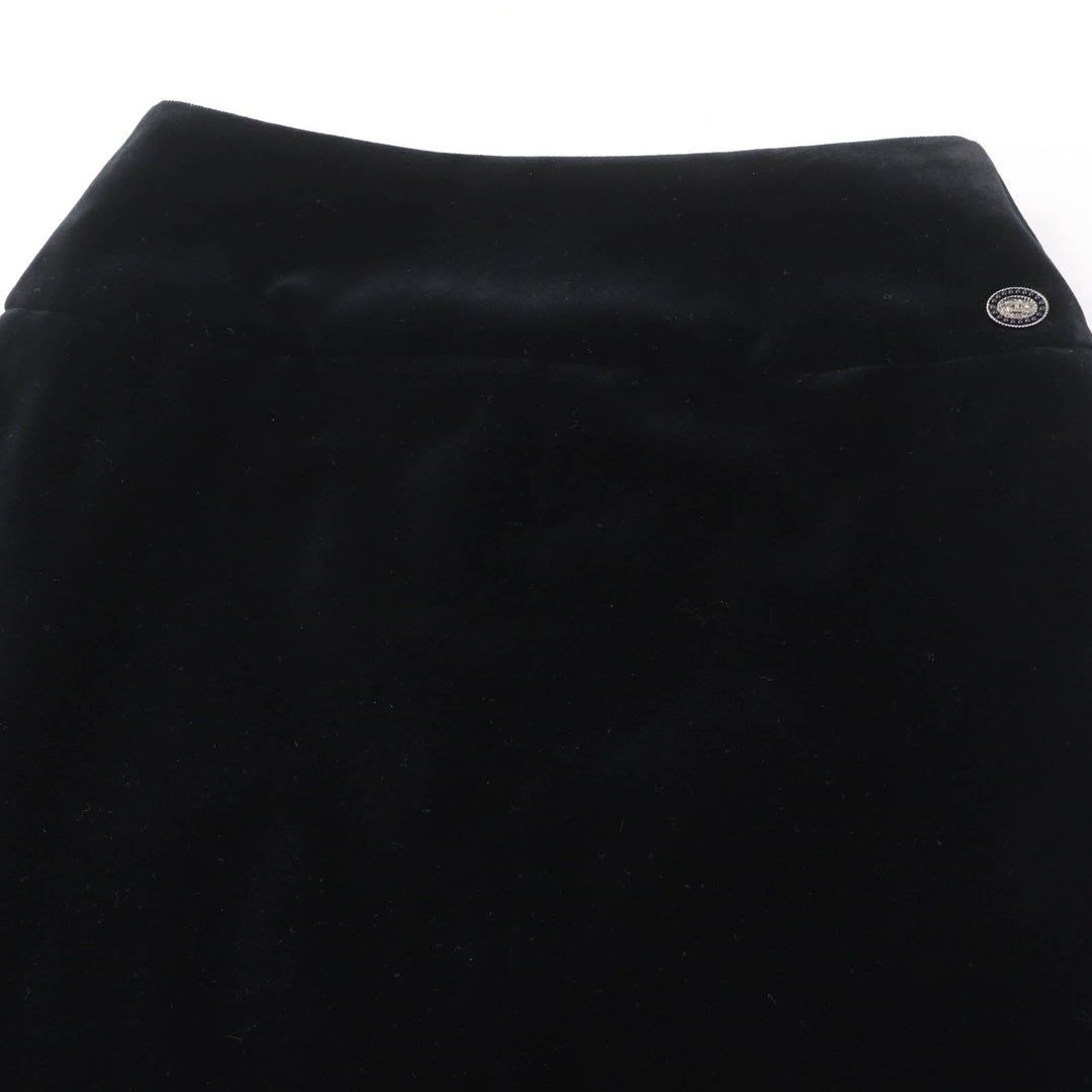 CHANEL Mini skirt P51908 Main: 100% cotton, Lining: 100% silk black Women 34 Used Authentic