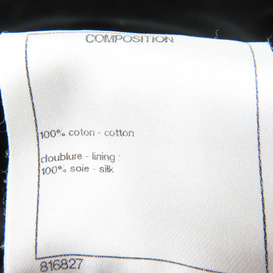 CHANEL Mini skirt P51908 Main: 100% cotton, Lining: 100% silk black Women 34 Used Authentic