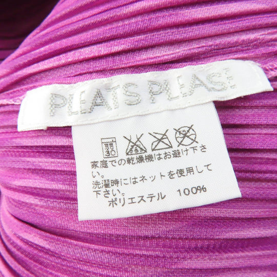 PLEATS PLEASE setup Main: 100% polyester purple Women (Top) 3, (Bottom) 2 Used Authentic