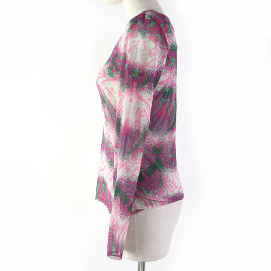 ISSEY MIYAKE Cut IM01JK022 Main: 100% nylon multicolor Women 2 Used Authentic