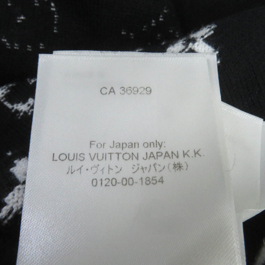 LOUIS VUITTON Hoodie Main: 100% cotton black mens 4L Used Authentic