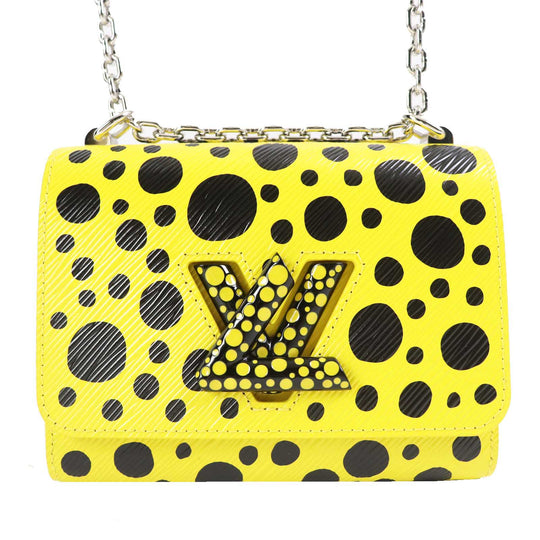LOUIS VUITTON Shoulder Bag M21695 Epi Yellow black Epi Twist PM Women Used Authentic