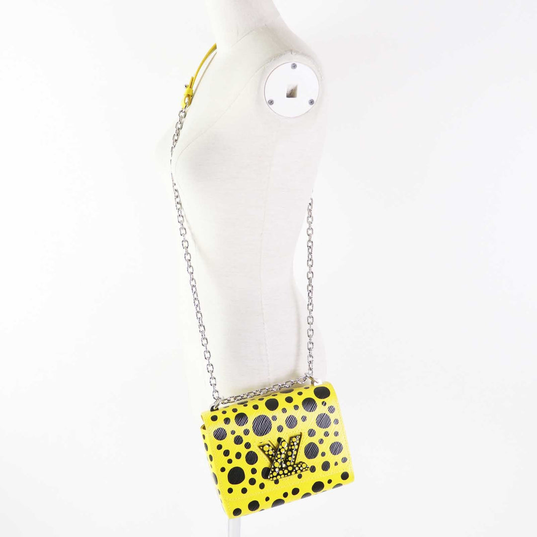LOUIS VUITTON Shoulder Bag M21695 Epi Yellow black Epi Twist PM Women Used Authentic